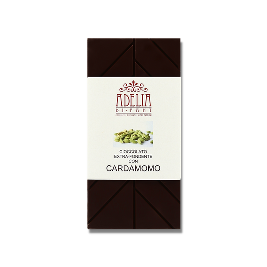 Tavoletta Cioccolato Extra-fondente con Cardamomo