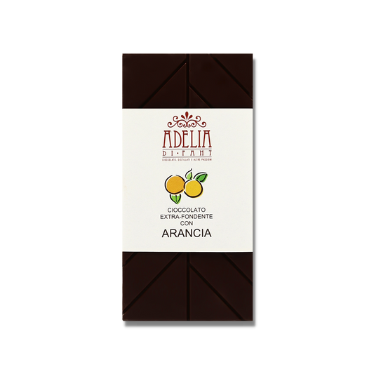 Tavoletta Cioccolato Extra-fondente con Arancia