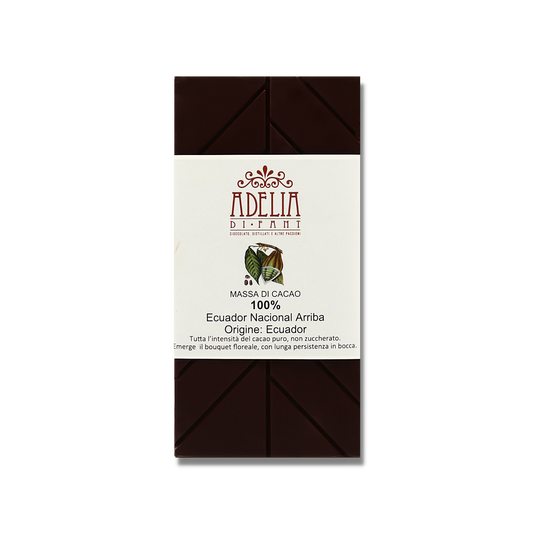Tavoletta Cioccolato Extra-fondente 90%   ECUADOR  Nacional Arriba Origine: Ecuador